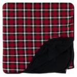 KK Double Layer Throw Blanket Crimson 2020 Holiday Plaid