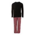 KK Men's L/S Pajama Set Crimson 2020 Holiday Plaid