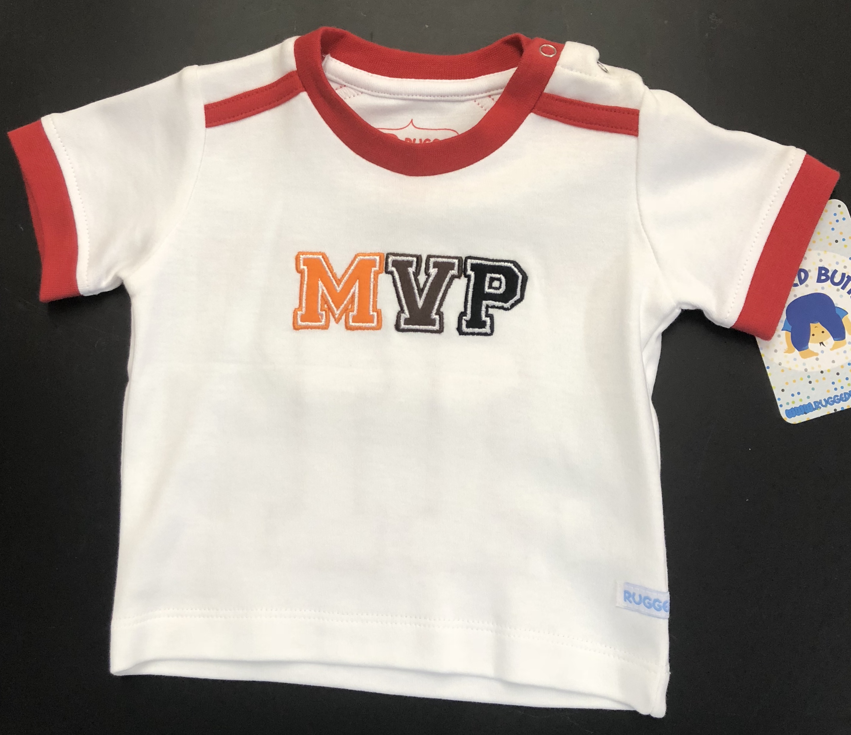 MudPie Baseball Jersey Shirt Allstar Gray and navy: Hoffman House