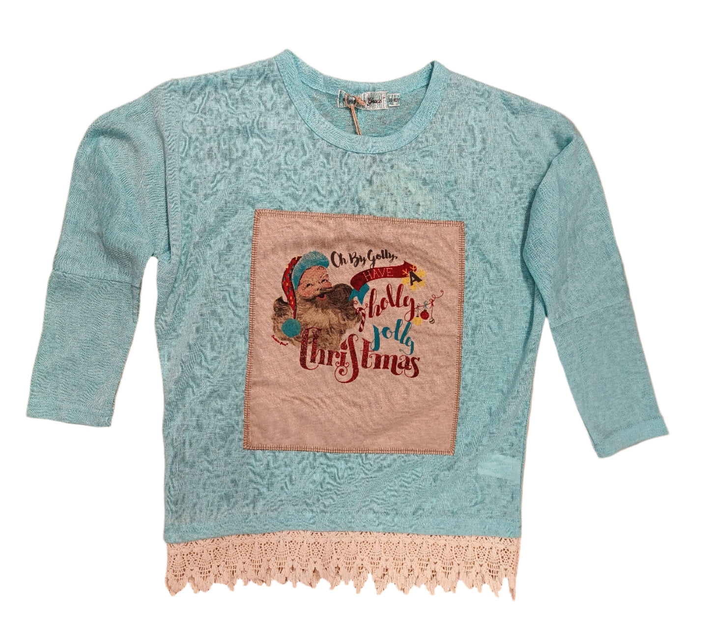 Southern Grace L/S Knit Sweater Oh By Golly Have a Holly Jolly Christmas