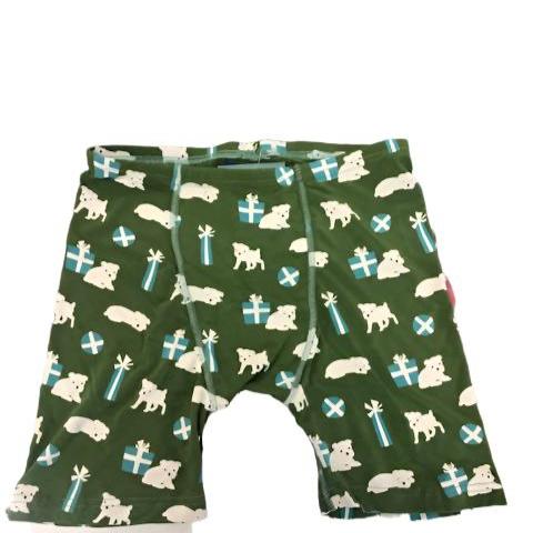 Kickee Pants Boy Boxer Brief Moss Puppies & Presents