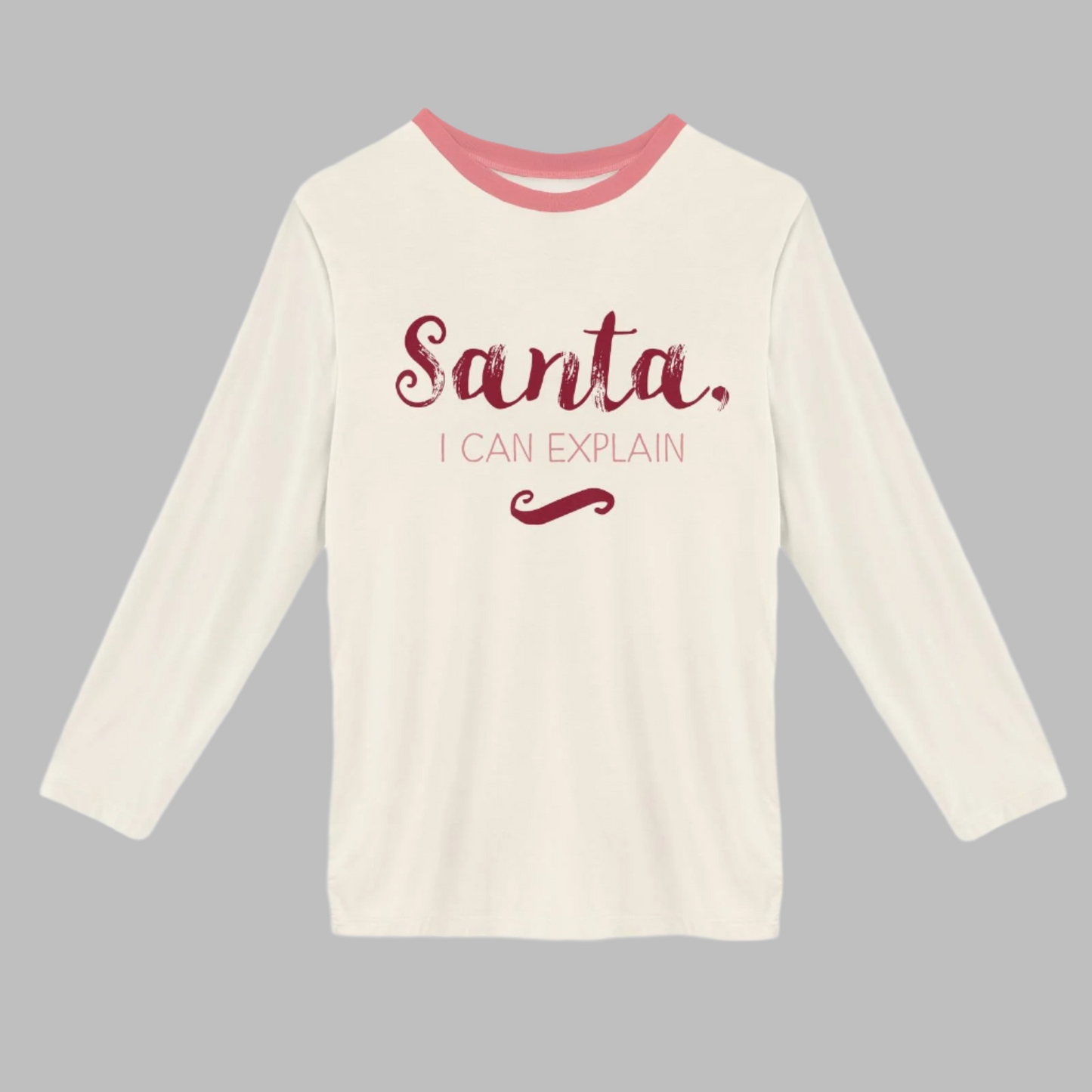 Kickee Pants L/S tee Natural Santa, I Can Explain