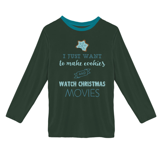 Kickee Pants L/S Shirt Mountain View Cookies & Movies