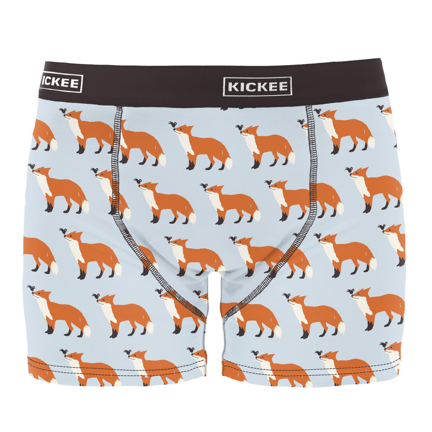 Kickee Pants Men Boxer Brief Illusion Blue Fox & The Crow