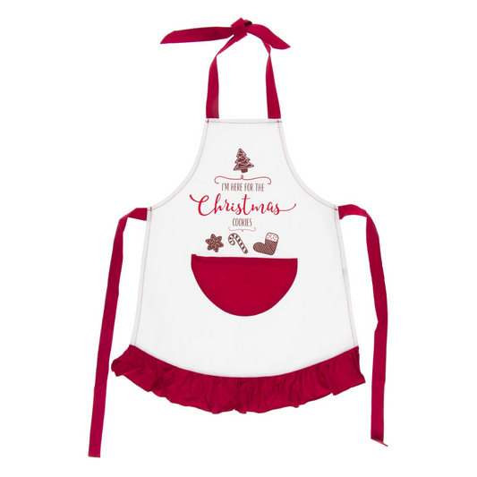 Kickee Pants Children's Apron Natural I'm Here for the Cookies