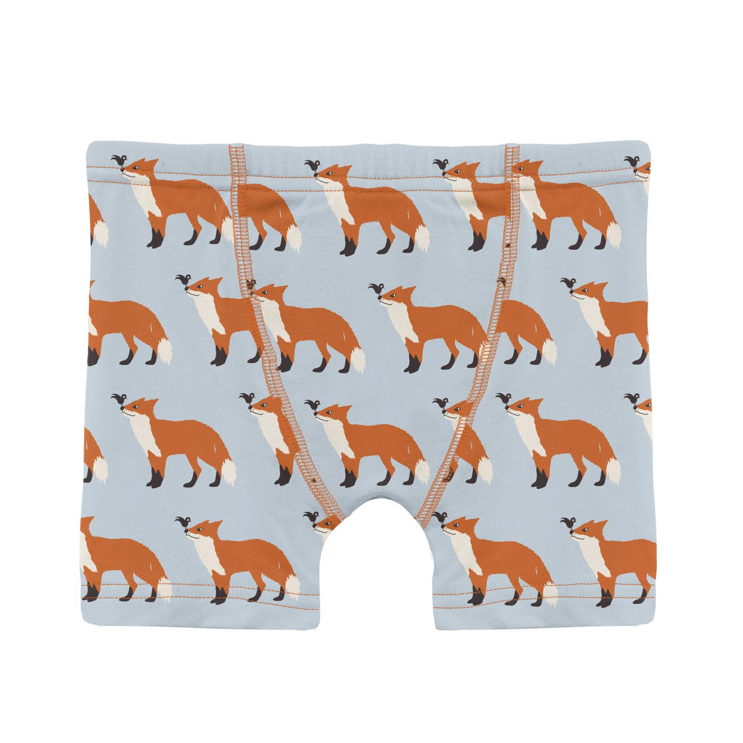 Kickee Pants Boy Boxer Brief Illusion Blue Fox & The Crow