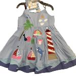 Cotton Kids Applique Beach Dress ck3607