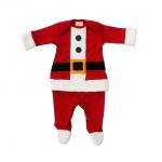 Haute Baby Boy Footie w/Snaps Ho Ho Ho