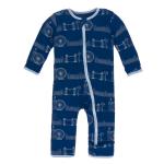 Kickee Pants Boy Coverall w/Zipper London Cityscape