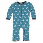 Kickee Pants Boy Coverall w/Snaps Bay Sandpiper