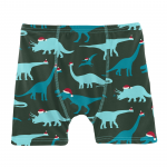 Kickee Pants Boy Boxer Brief Santa Dinos