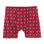 Kickee Pants Boy Boxer Brief Crimson Penguins