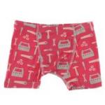 Kickee Pants Boy Boxer Brief Flag Red Construction