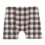 Kickee Pants Boy Boxer Brief Midnight Holiday Plaid