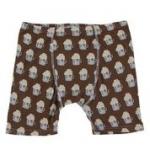 Kickee Pants Boy Boxer Brief Hot Cocoa