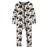 Kickee Pants Boy Coverall w/Zipper Cow Print