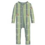 Kickee Pants Boy Coverall w/ Zipper Football