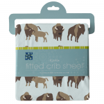 Kickee Pants Crib Sheet Fresh Air Bison