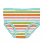 Kickee Pants Girl Underwear Print Beach Day Stripe