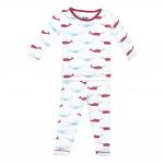 Kickee Pants Boy L/S Pajama Set Narwhal