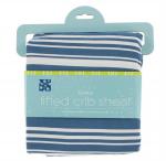 Kickee Pants Crib Sheet Fishing Stripe