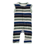 Kickee Pants Tank Romper Zoology Stripe