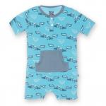 Kickee Pants Kangaroo Romper Confetti Skunk