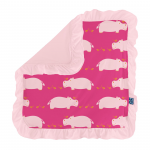 Kickee Pants Lovey Ruffle Calypso Hippo