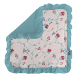 Kickee Pants Lovey Ruffle Macaroon Floral Vines