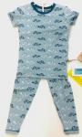 Kickee Pants Boy S/S Pajama Set Jade Turtle