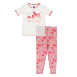 Kickee Pants Girl S/S Pajama Set Strawberry Domestic Animals