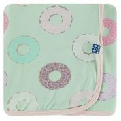 Kickee Pants Swaddle Blanket Pistachio Donuts