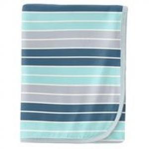 Kickee Pants Swaddle Blanket Sport Stripe