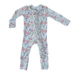 Rockin Royalty Girl Ruffle Coverall/Footie w/2way Zipper Hannah