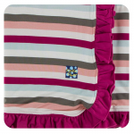 Kickee Pants Stroller Blanket Ruffle Geology Stripe