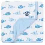 KIckee Pants Stroller Blanket Boy Cowfish