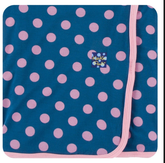 Kickee Pants Swaddle Blanket Twilight Dots