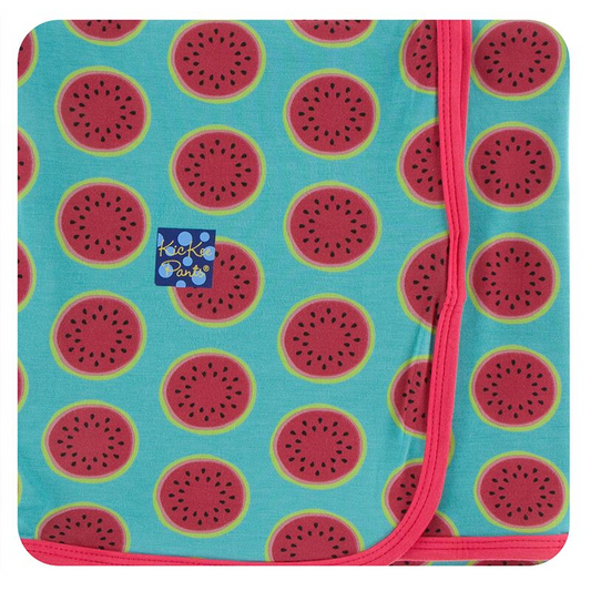 Kickee Pants Swaddle Blanket Neptune Watermelon