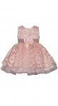 Bonnie Jean Blush Tiered Lace Dress 11248 Blush