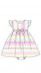 Bonnie Jean Pastel Stripe Dress w/Bow RS-11067 MUL