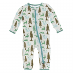 Infant Coveral Natural Woodland Holiday w/zipper