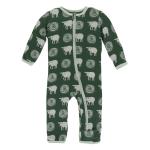 Infant Coveral w/zip Topiary Tuscan Sheep