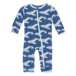 Infant Coveral w/zipper Twilight Whale