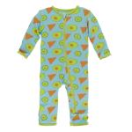 Infant Coverall Avocado Chips and Lime w/zip