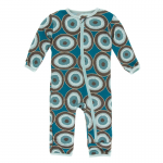 Infant Coverall Heritage Blue Agate Slices w/zip