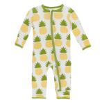Infant Coverall w/zip Natural Pineapple