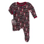 Infant Footie W/Zip Life About Town