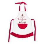 KK Child's Print Ruffle Apron Natural I'm Here For The Cookies