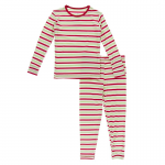 KK L/S Pajama Set 2020 Candy Cane Stripe