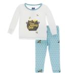 KK L/S Pajama Set Glacier Honeycomb